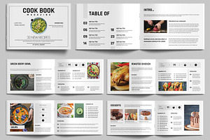 Classic And Modern Recipes Book, a Brochure Template by MightyDesign