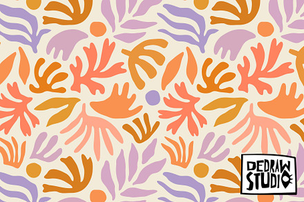 Colorful Nature Art Pattern, a Pattern Graphic by Dedraw Studio