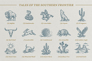 Wild South: 60 Frontier Vectors, an Object Illustration by lettett (Thumbnail 3 of 8)