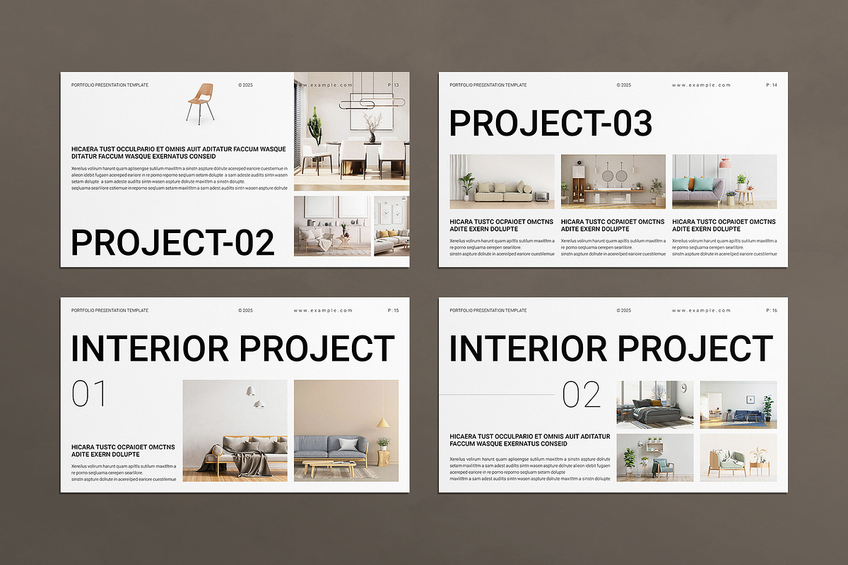 Portfolio Presentation Template, a Presentation Template by E-Type (Photo 5 of 6)
