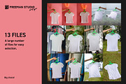 T-Shirt Mockup, a Shirt Mockup by Freeman Studio (Thumbnail 4 of 17)
