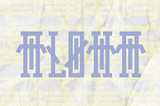 Narumi - Abstract Tribal Display, a Slab Serif Font by HipFonts (Thumbnail 6 of 9)