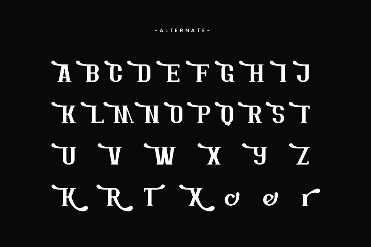 Koyrone - Retro Typeface Font, a Serif Font by Iqsiart Studio (Photo 5 of 7)