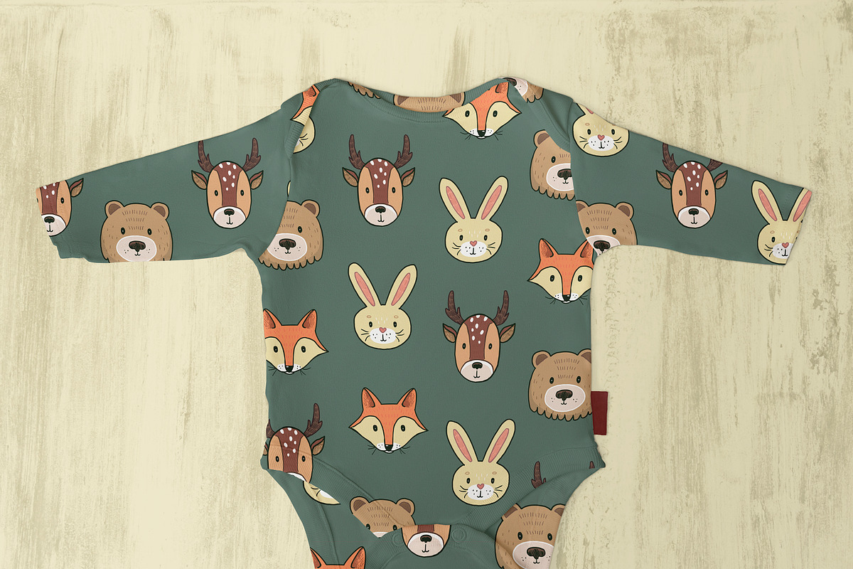 Funny Animal faces illustrations set, an Animal Illustration by GooseFrol (Photo 9 of 9)