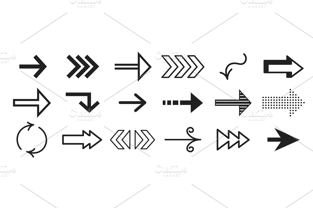 Directional narrow set, an Object Illustration by art PVP - market
