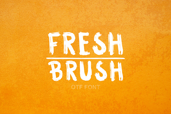 Fresh Brush Font preview 4