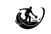 Dynamic bowling player silhouette, an Illustration by Amazin_art (Thumbnail 20 of 31)