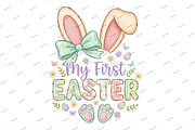 My First Easter Bunny Sublimation, an Illustration by Designking (Thumbnail 2 of 6)