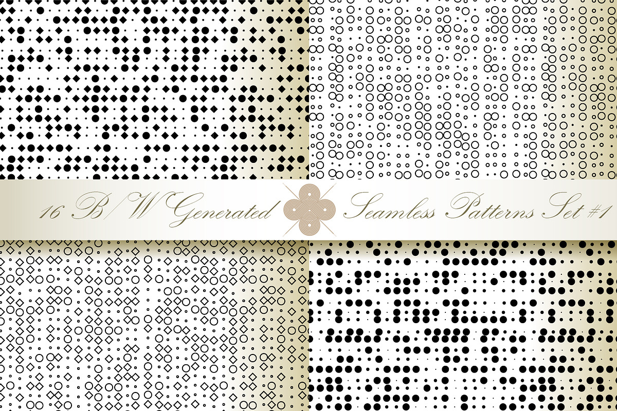 16 B&W Seamless Generated Textures#1, a Pattern Graphic by Patternalized (Photo 2 of 5)