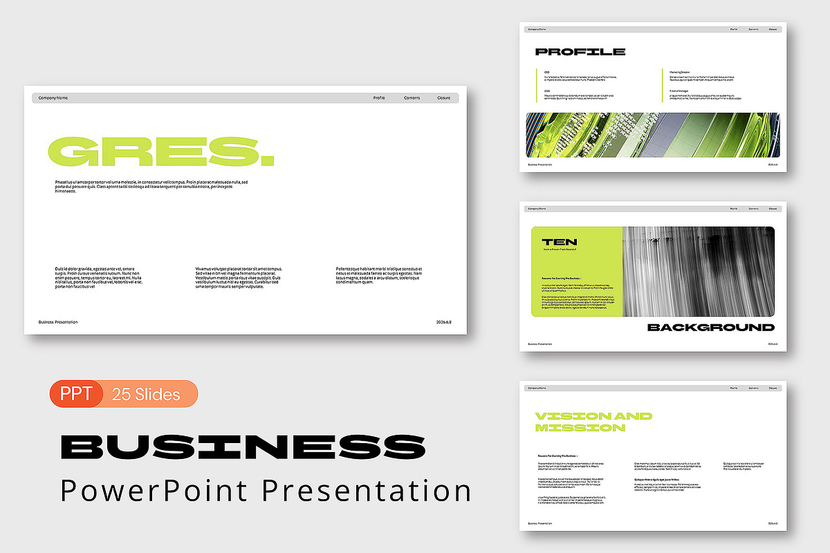 GRES Business Presentation, a Presentation Template by Siska Arista (Photo 2 of 5)