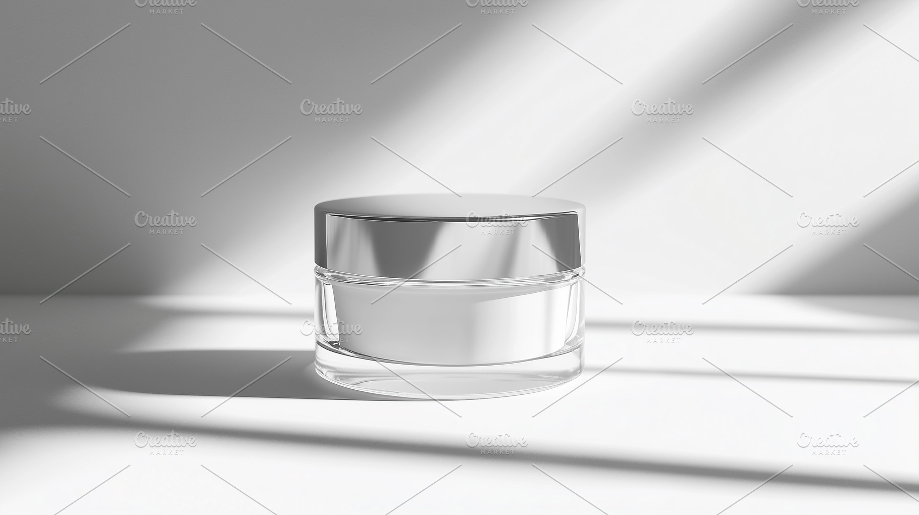 Glass cosmetic jar mockup, a Beauty & Fashion Photo by MistyDay
