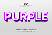 Purple 3d Editable Text Effect, a Layer Style Add-On by bdrobin