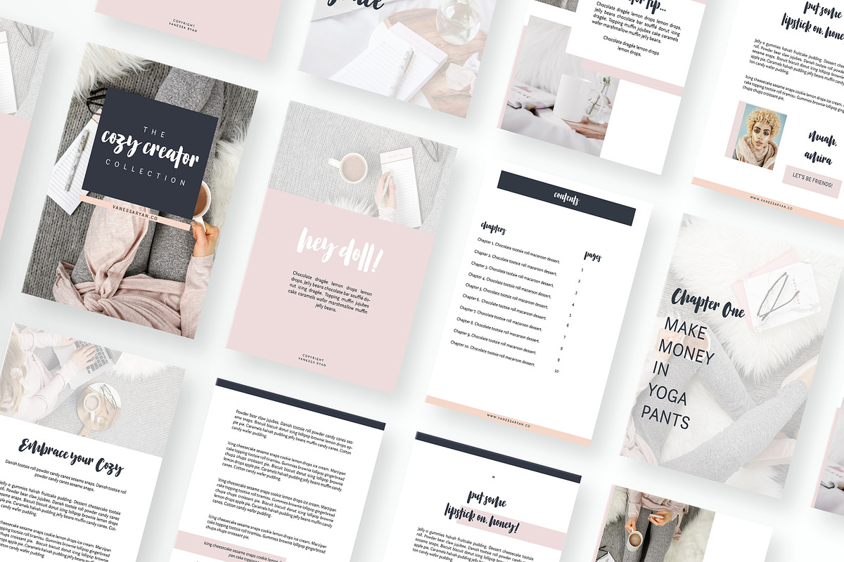 Canva Course Bundle 70 Cozy Creator, an Email Template by VanessaRyan.co (Photo 4 of 7)