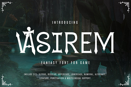 Vasirem -  Display Font, a Serif Font by twinstd