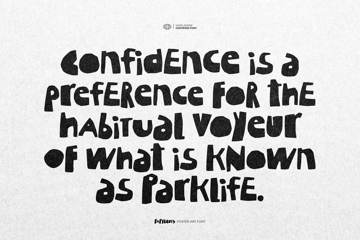 Papyrcuts - Poster Art Font, a Handwritten Font by ikiiko (Photo 5 of 7)