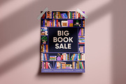 Bookshelves. Book sale poster, an Object Illustration by Good Studio (Thumbnail 5 of 5)