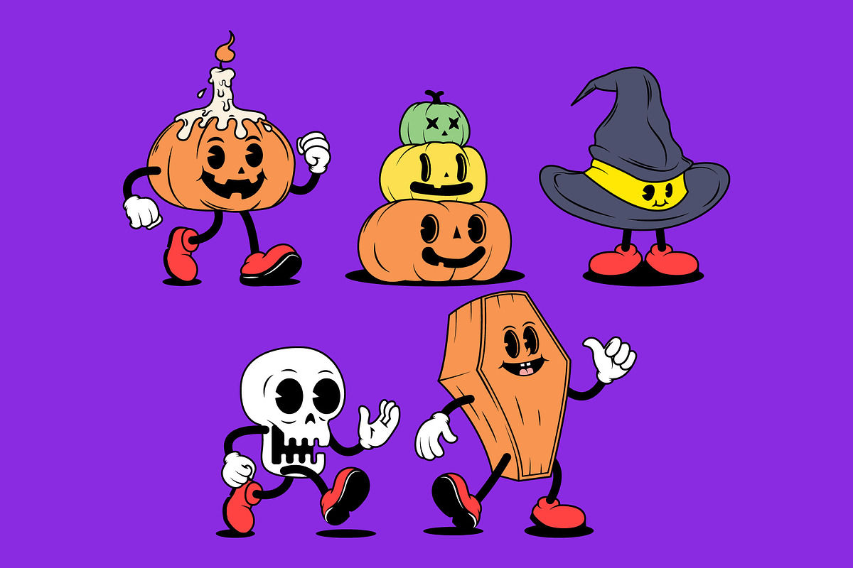 Fright Night Fun Halloween Character, a Seasonal Illustration by Sandypramana (Photo 4 of 11)