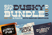 Dusky Fonts BUNDLE!, a Slab Serif Font by Gleb Guralnyk (Thumbnail 1 of 13)