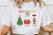 Just a Jolly Goose,Christmas Goose P, an Illustration by Libby Wishes (Thumbnail 4 of 6)