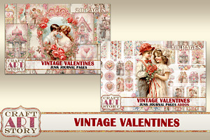 Valentines Junk Journal Kit ADDON