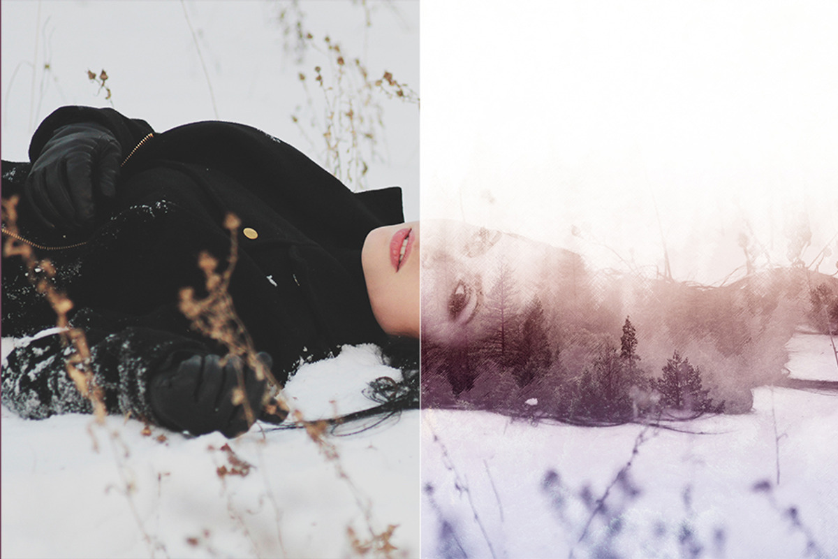 Double Exposure Photoshop Action, an Action Add-On by Viktor (Photo 3 of 6)