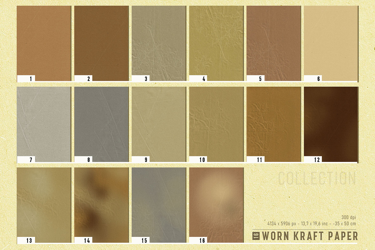 Kraft Paper Set, a Background Graphic by Suna Kosem (Photo 5 of 19)
