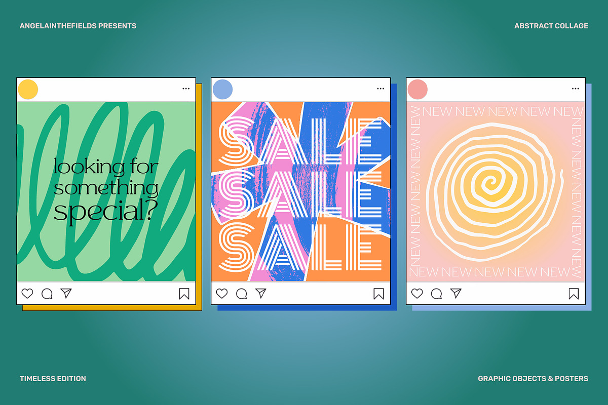 Abstract Collage Vector Clipart Set, an Object Graphic by angelainthefields (Photo 14 of 15)