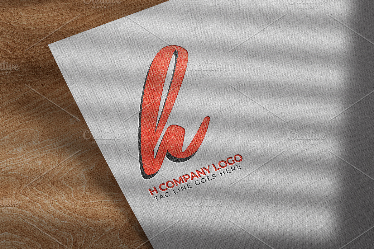 H Letters Company Logo Template, a Branding & Logo Template by arslantanoli (Photo 3 of 3)