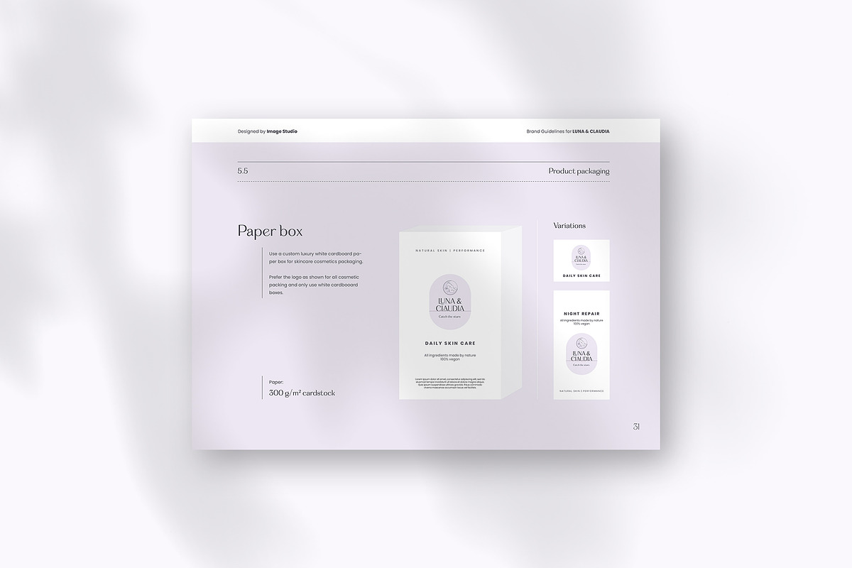 Luna | Brand Guidelines, a Brochure Template by Imagination Area (Photo 7 of 13)