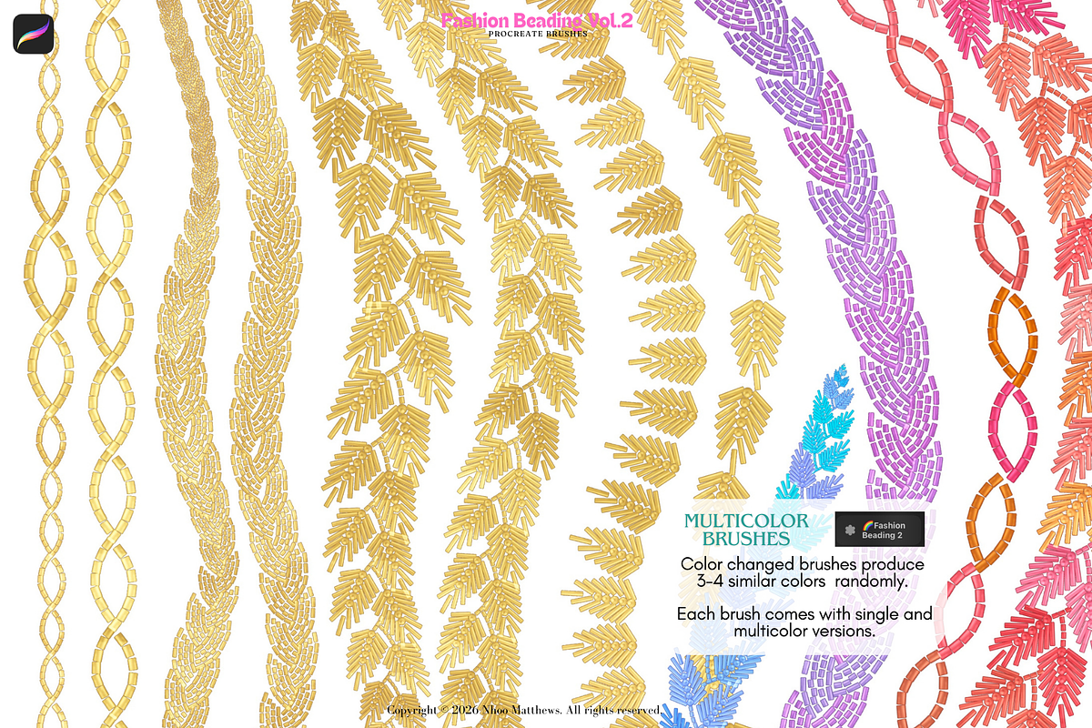 Procreate Brushes Fashion Beading 2, a Brush Add-On by Fashion Workshop Bkk (Photo 14 of 19)