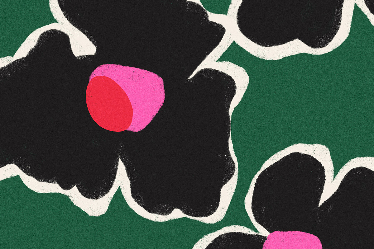 Bold Naive Modern Floral Pattern, a Pattern Graphic by likorbut (Photo 10 of 12)