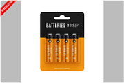 Battery Packaging Mockup, a Product Mockup by Bruno's Shop (Thumbnail 1 of 3)