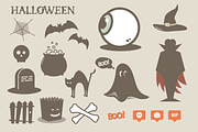 Halloween vector set, an Illustration by kulturrrno (Thumbnail 2 of 2)