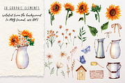 Sunflowers watercolor, a Decorative Illustration by a_ptichkina (Thumbnail 2 of 5)