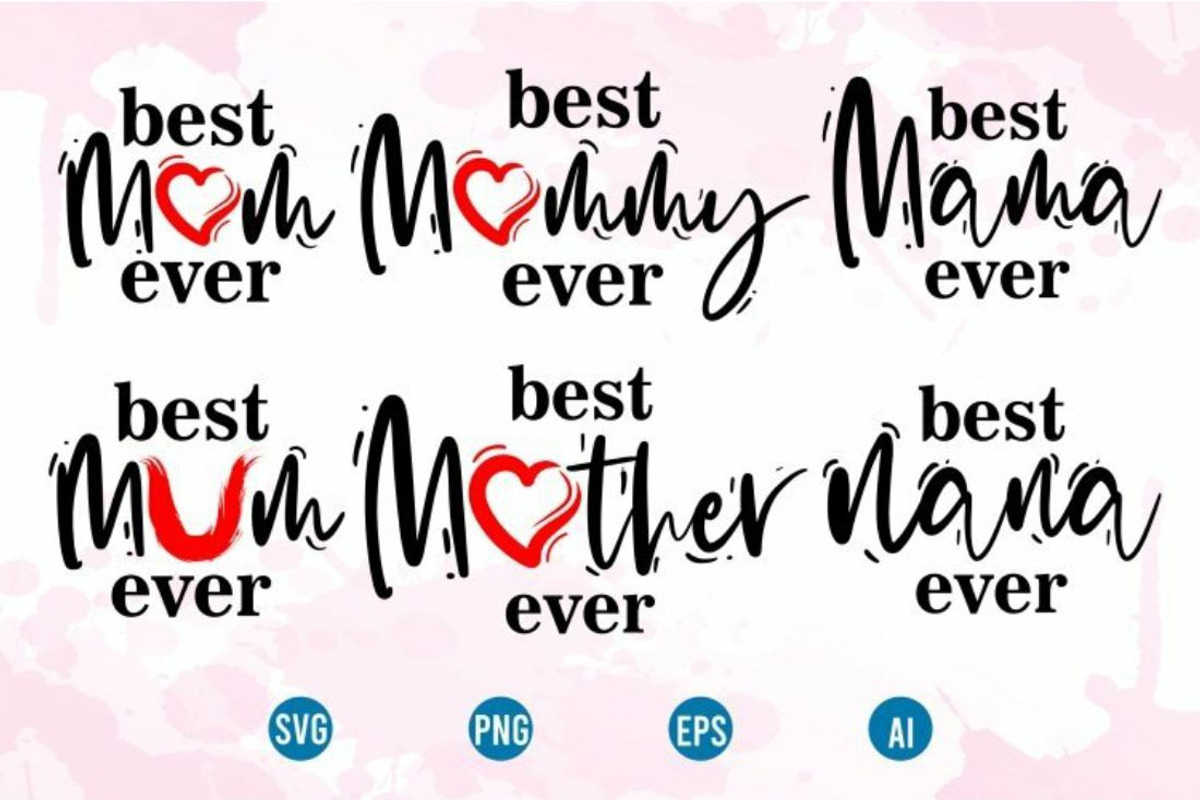Mothers Day SVG Design Bundle, an Object Graphic by D2PUTRI (Photo 21 of 27)