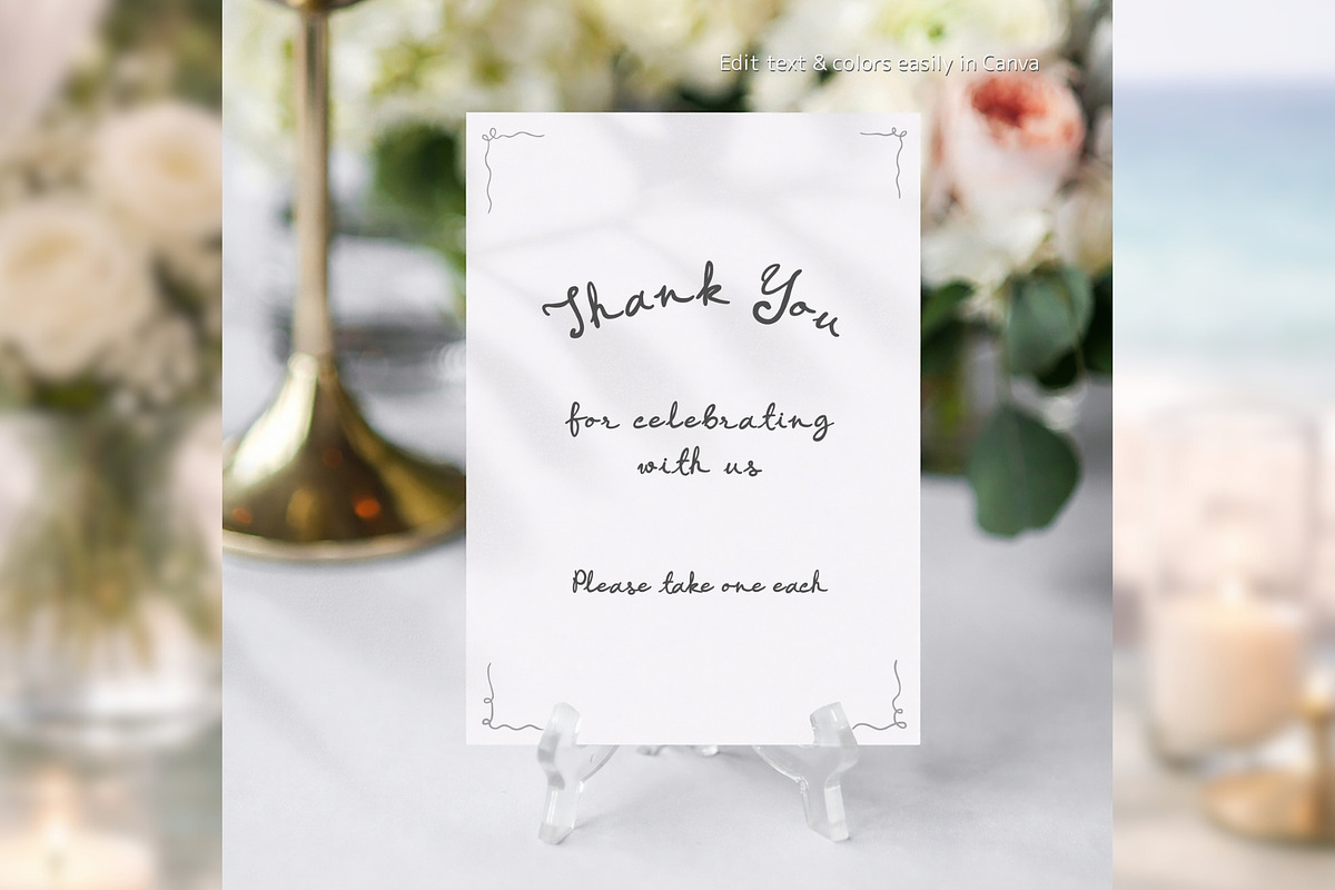 Wedding Favors Card bd001, a Card Template by TyphoonStudio (Photo 3 of 9)