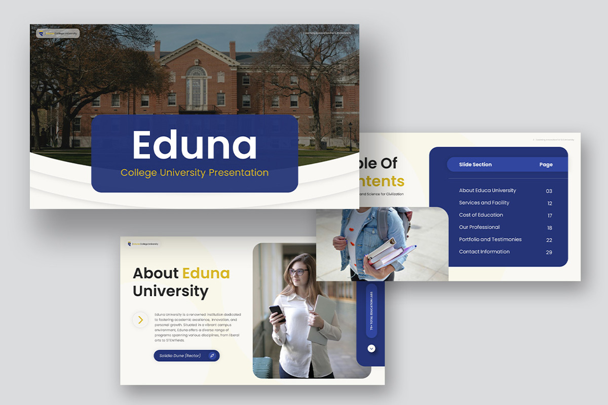 Eduna College University Powerpoint, a Presentation Template by kerismaker (Photo 3 of 10)