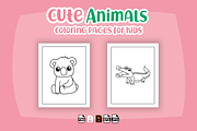 Cute Animals Coloring Pages for Kids, an Animal Illustration by Sultana177 (Thumbnail 3 of 3)