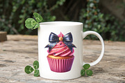 4th Of July Coquette Cupcake Sublima, a Seasonal Illustration by RobertsArt (Thumbnail 6 of 7)