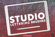 12 Lettering Brushes for Procreate, a Brush Add-On by Studio&Story (Thumbnail 1 of 7)