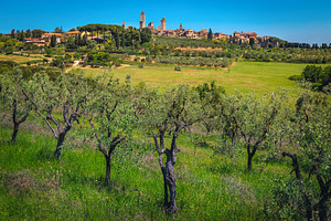 San Gimignano view from the slope, an Architecture Photo by Alpine Dreams