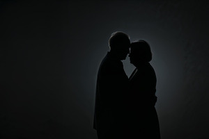 Embracing couple, an Illustration by wavebreak