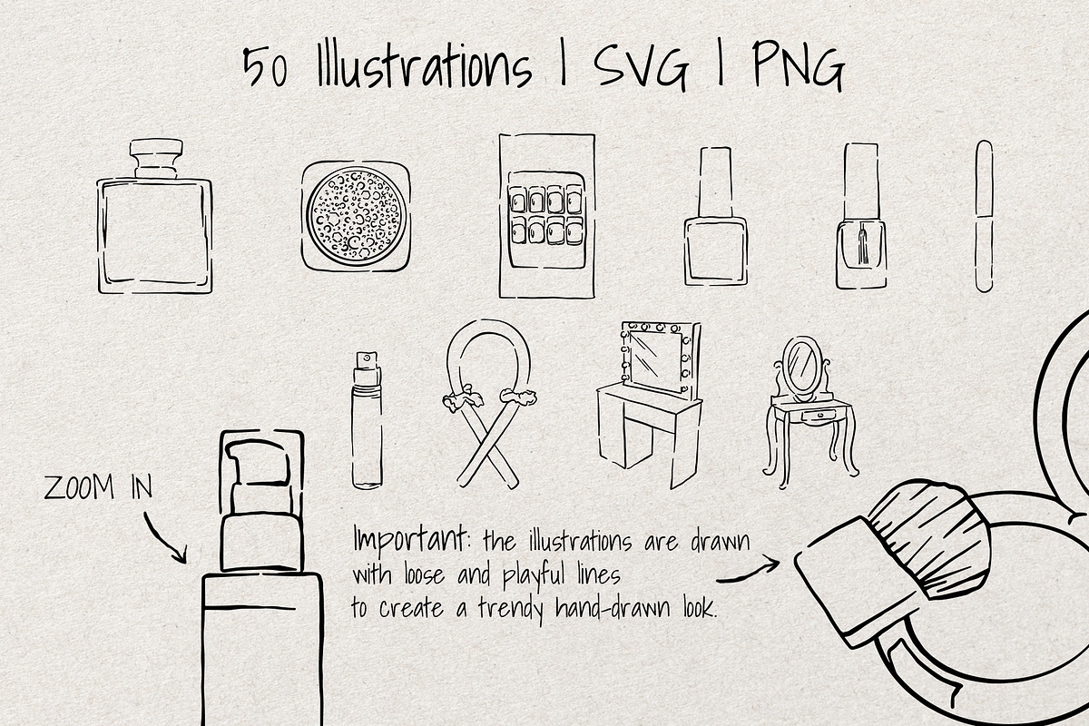 Makeup Essentials | Whimsical Sketch, an Object Illustration by Artalia (Photo 4 of 5)