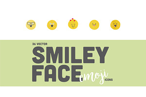 36 Smiley Face Emoji Icons