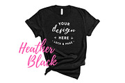 Bella Canvas TShirt Mockups On White, a Shirt Mockup by lock and page (Thumbnail 6 of 92)