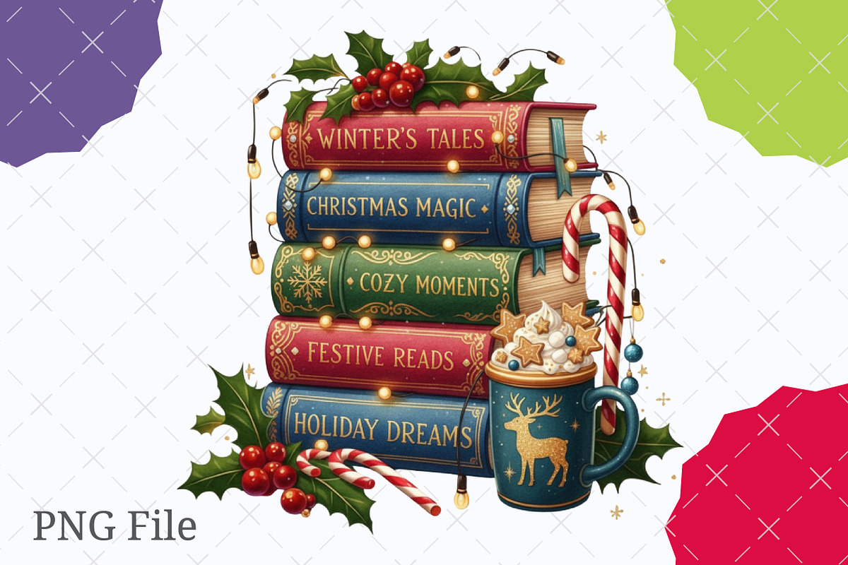 Christmas Book PNG Clipart, an Illustration by designcity5 (Photo 1 of 4)