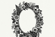 50 Elegant Floral Oval Mirror Frame, a Decorative Illustration by Amazin_art (Thumbnail 18 of 26)