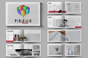 Portfolio Landscape Layout, a Brochure Template by ContestDesign