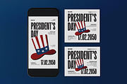 White Bold President's Day Flyer Set, a Flyer Template by graphicook (Thumbnail 3 of 3)