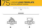 75 Linear Logo Templates, a Branding & Logo Template by Kursat Unsal (Thumbnail 4 of 9)